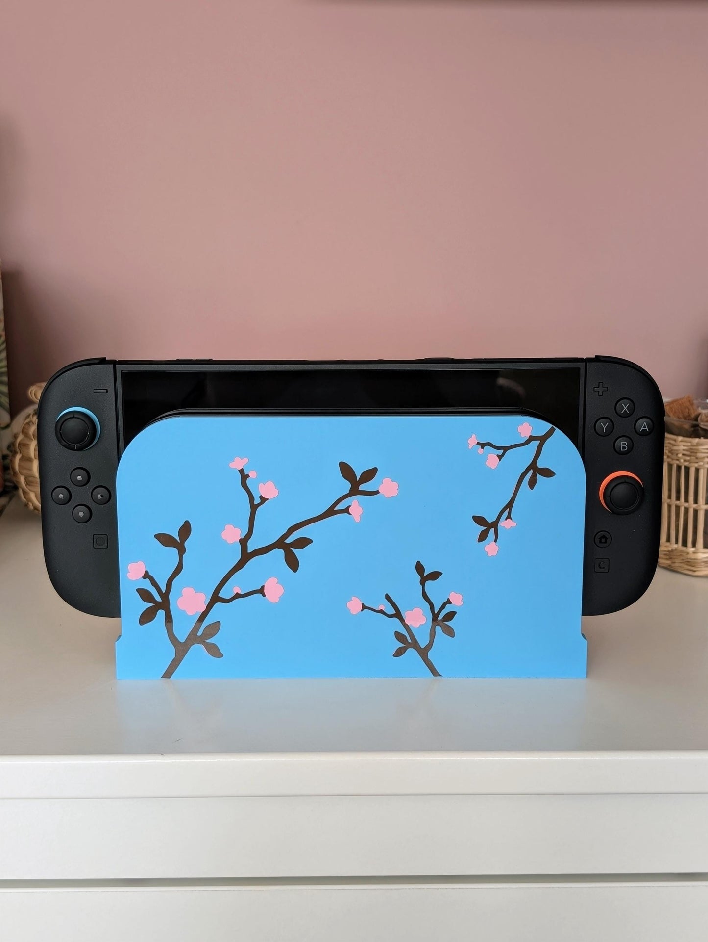 Switch 2 Dock Cover | Cherry Blossom Sakura Design