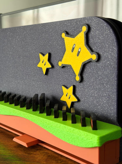 Switch 2 Dock Cover With Pop-Up Game Storage (Holds 15 Cartridges) | Mario Galaxy Inspired