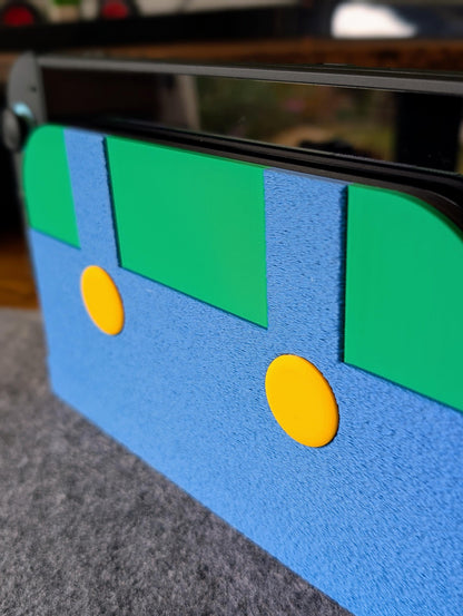 Switch 2 Dock Cover | Luigi Inspired Textured Faceplate