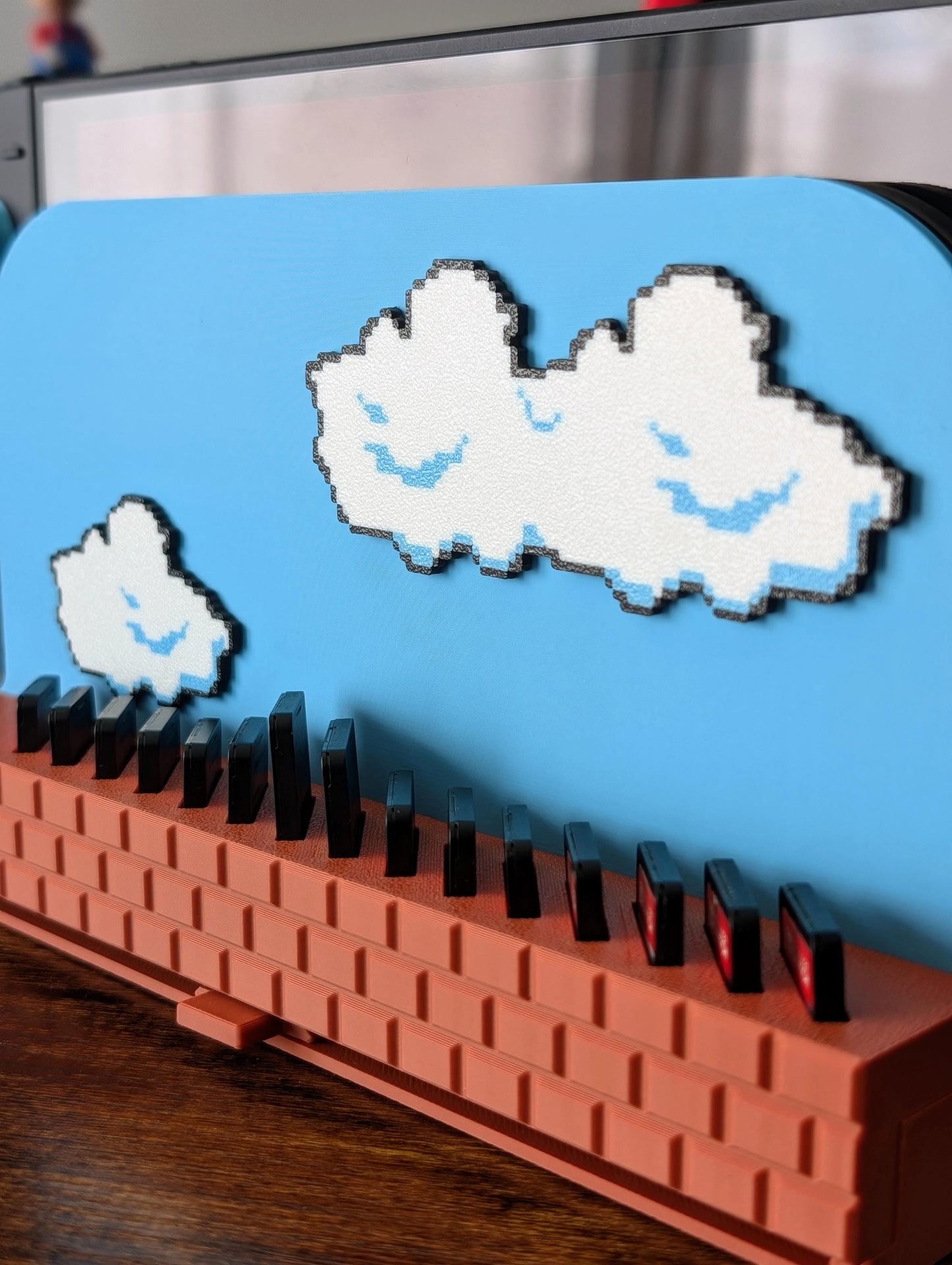 Switch 2 Dock Cover With Pop-Up Game Storage (Holds 15 Cartridges) | Super Mario Bros Inspired