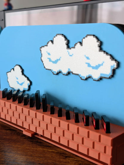 Switch 2 Dock Cover With Pop-Up Game Storage (Holds 15 Cartridges) | Super Mario Bros Inspired