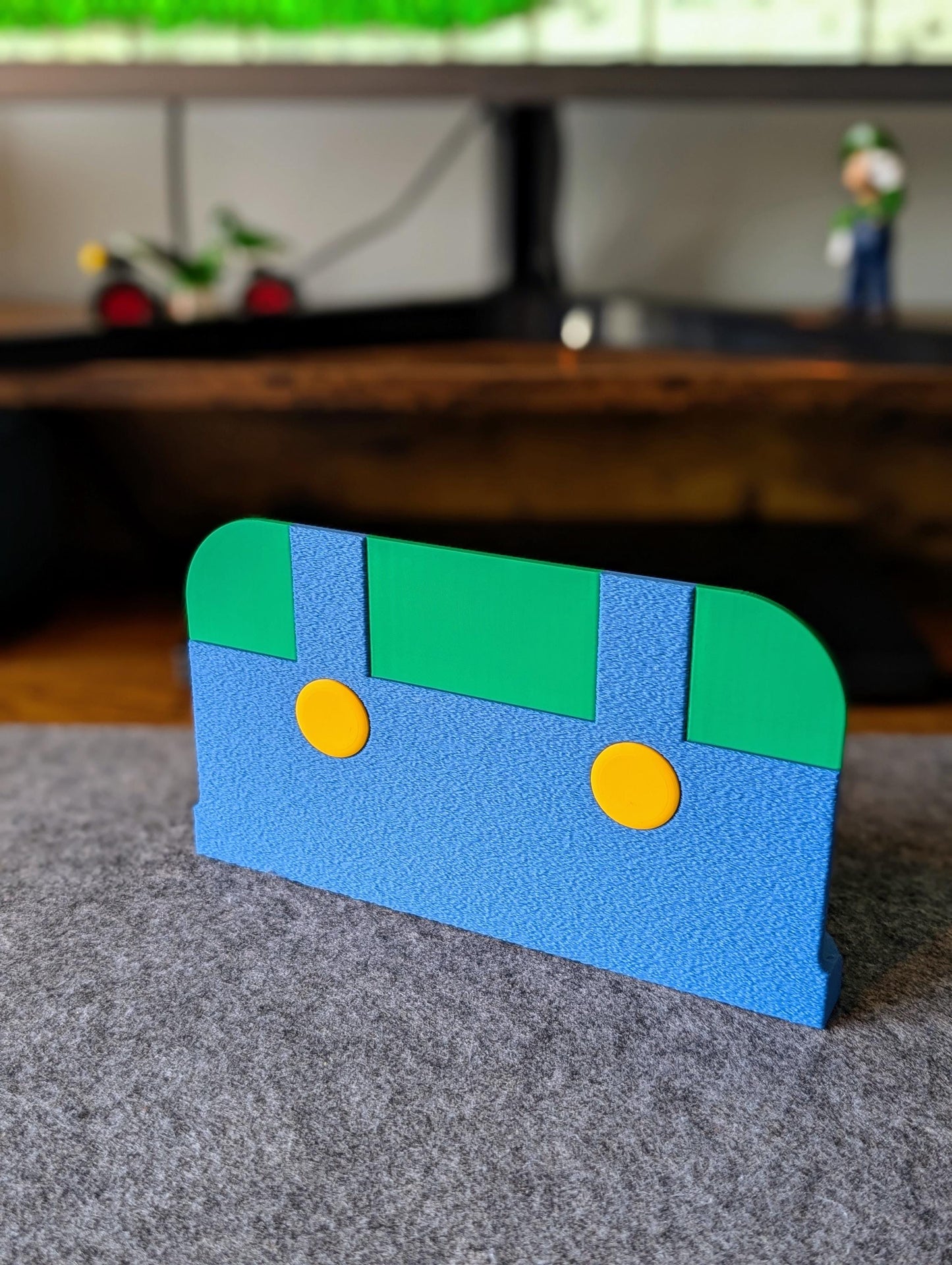 Switch 2 Dock Cover | Luigi Inspired Textured Faceplate