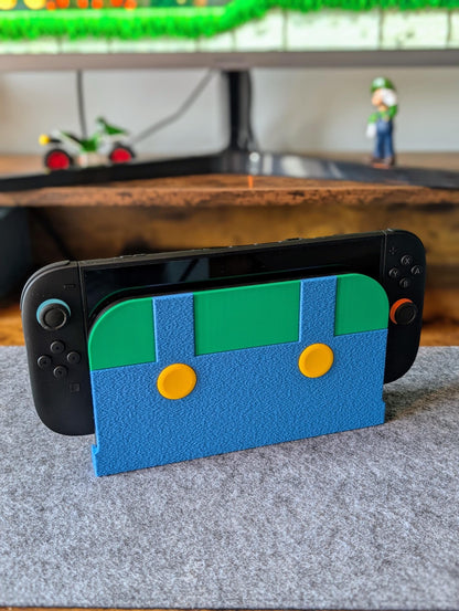 Switch 2 Dock Cover | Luigi Inspired Textured Faceplate